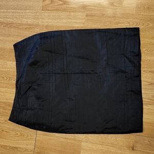 Helios & Luna black taffeta pencil skirt sz 4